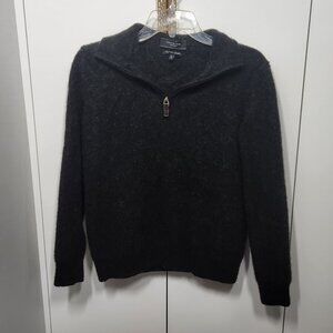Mantovani Studio 100% Cashmere Sweater Size L Black